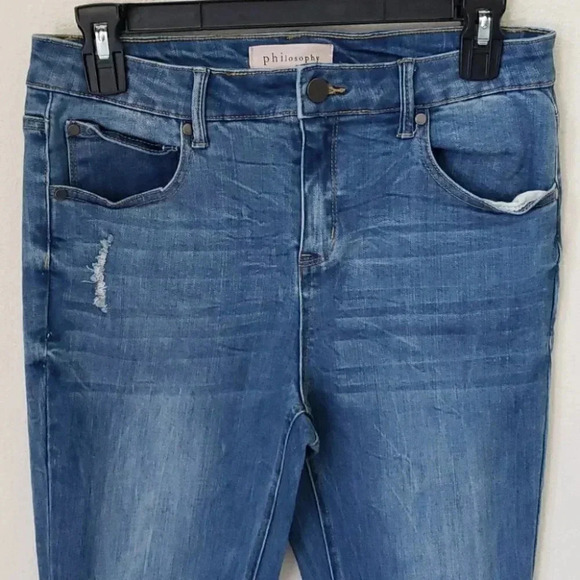 Philosophy Floral Embroidered Skinny Ankle… - Picture 3 of 14